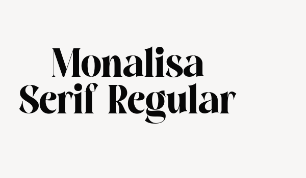 Monalisa Serif Regular Font