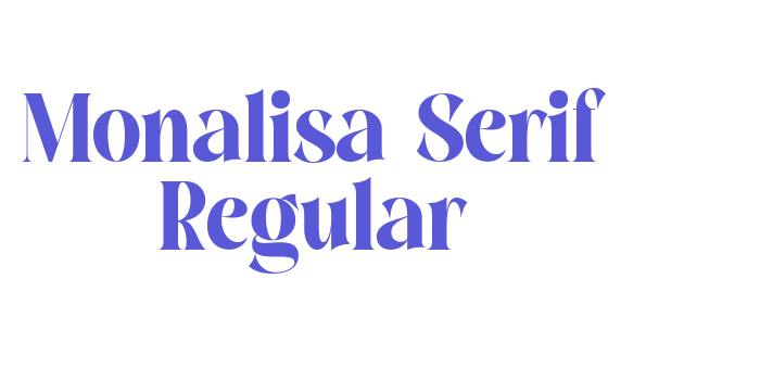 Monalisa Serif Regular Font Download