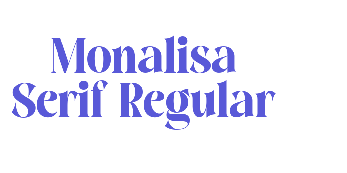 Monalisa Serif Regular Font