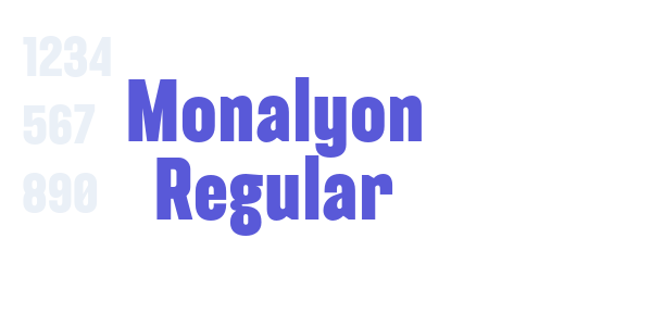 Monalyon Regular font free