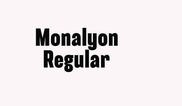 Monalyon Regular Font