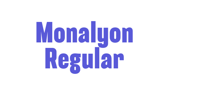 Monalyon Regular Font