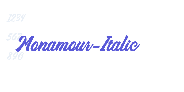 Monamour-Italic font