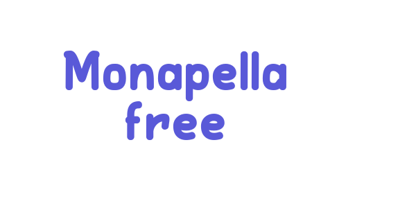 Monapella free font free