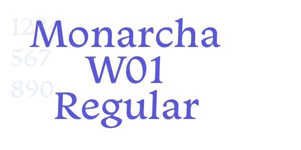 Monarcha W01 Regular font free