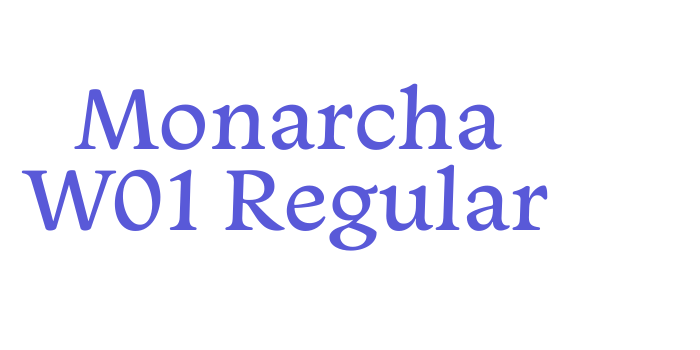 Monarcha W01 Regular Font Download