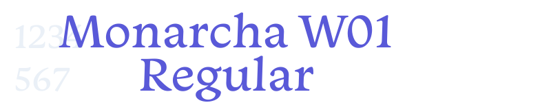 Monarcha W01 Regular-related font
