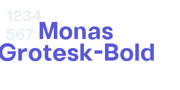 Monas Grotesk-Bold font