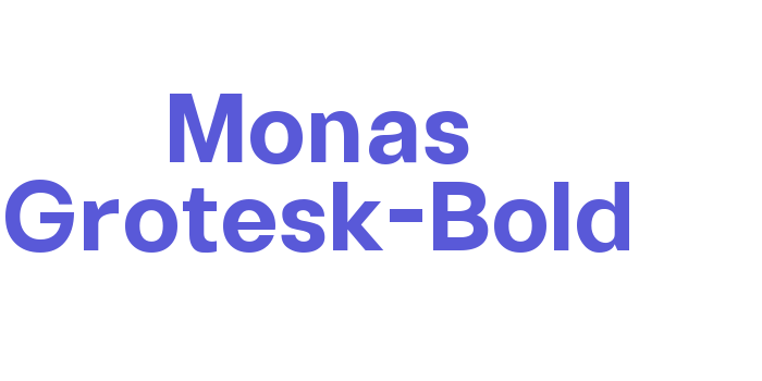 Monas Grotesk-Bold Font Download