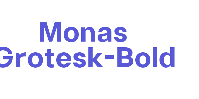 Monas Grotesk-Bold Font