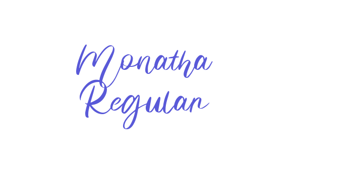 Monatha Regular Font Download