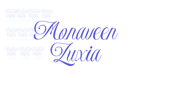 Monaveen Luxia font