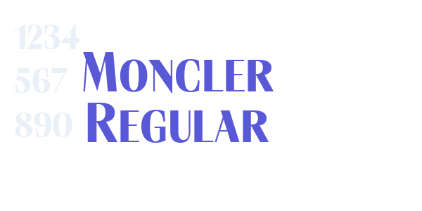 Moncler Regular font free