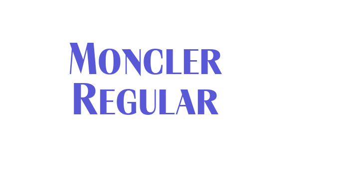 Moncler Regular Font Download