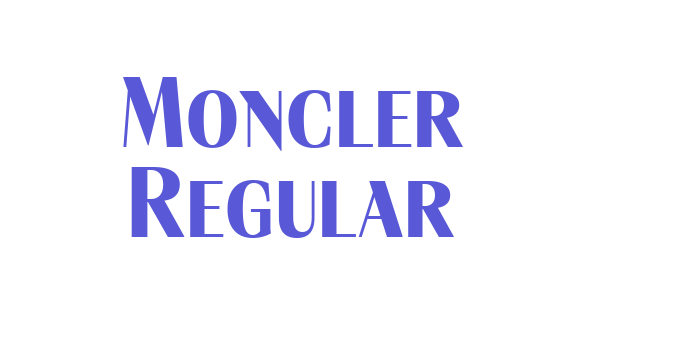 Moncler Regular Font