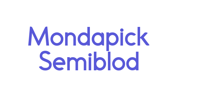 Mondapick Semiblod Font Download