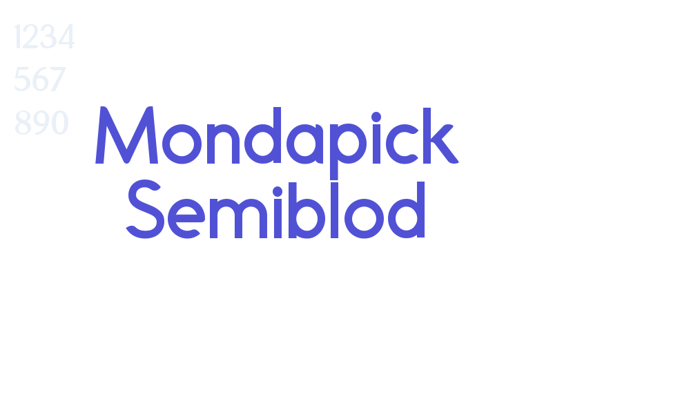 Mondapick Semiblod-font-download