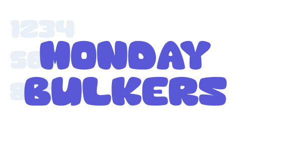 Monday Bulkers font free