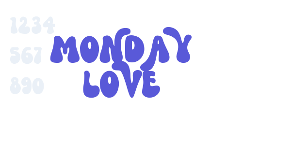 Monday Love font free