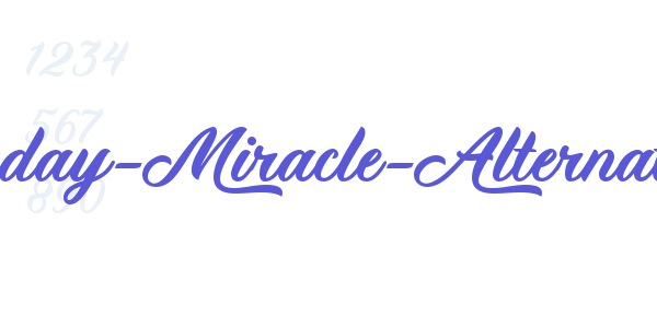 Monday-Miracle-Alternate font free