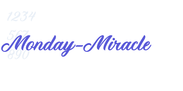 Monday-Miracle font free