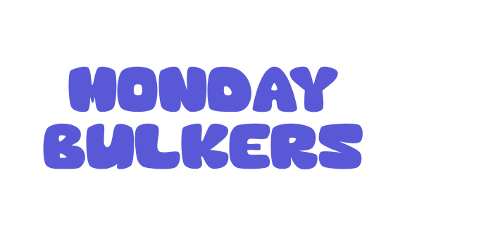 Monday Bulkers Font Download