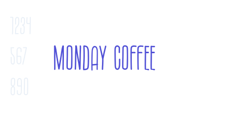 Monday Coffee-font-download