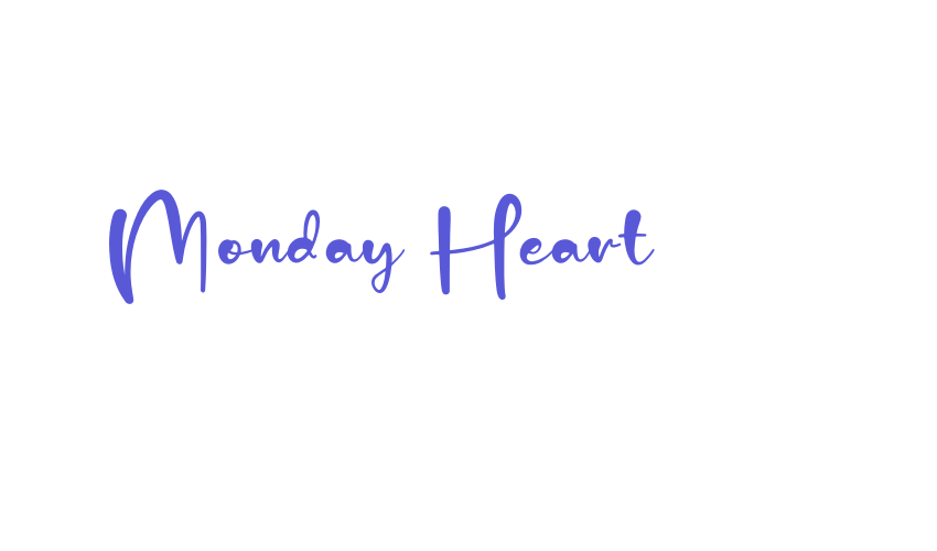 Monday Heart Font