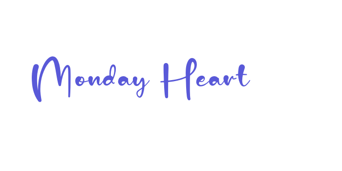 Monday Heart Font Download