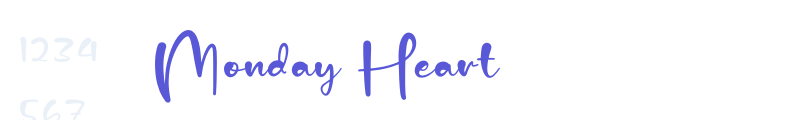 Monday Heart font