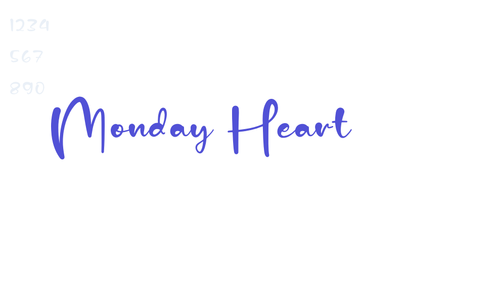 Monday Heart-font-download