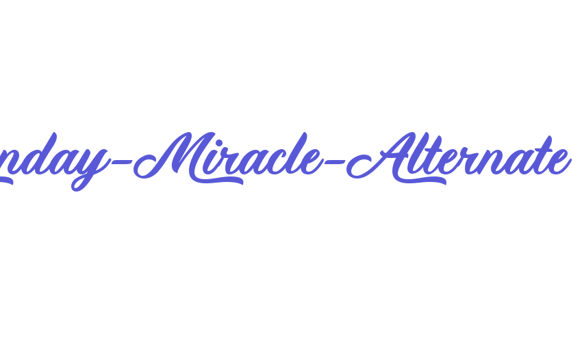 Monday-Miracle-Alternate Font Download