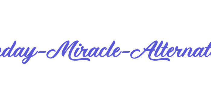 Monday-Miracle-Alternate Font Download