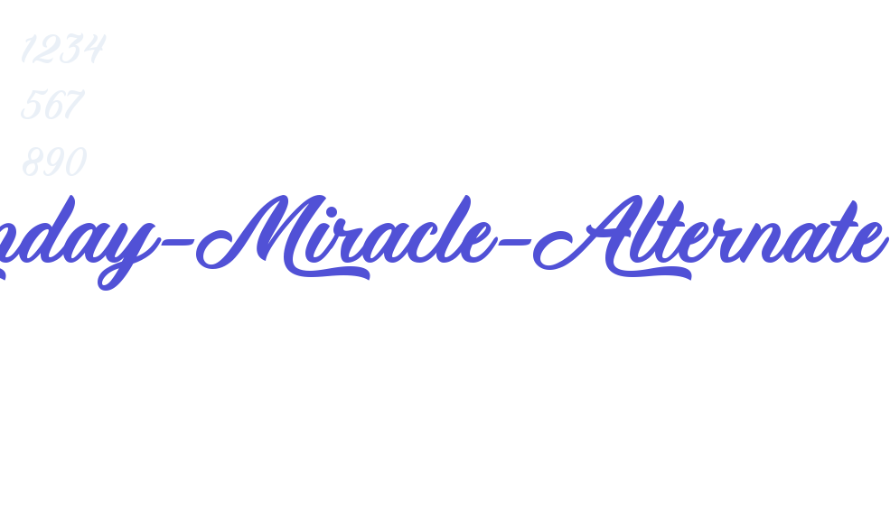 Monday-Miracle-Alternate-font-download