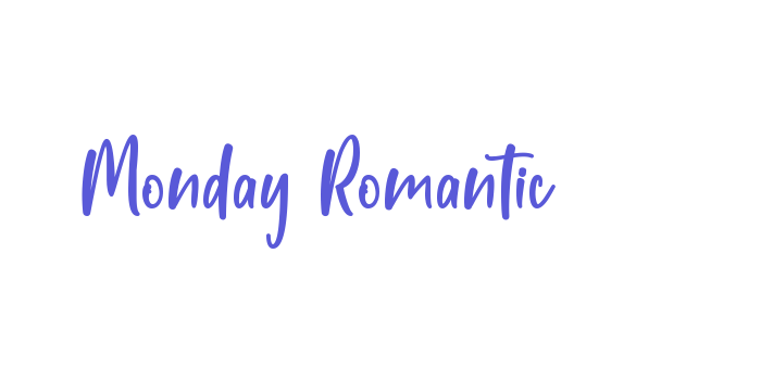 Monday Romantic Font Download