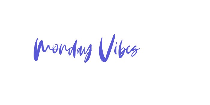 Monday Vibes Font Download