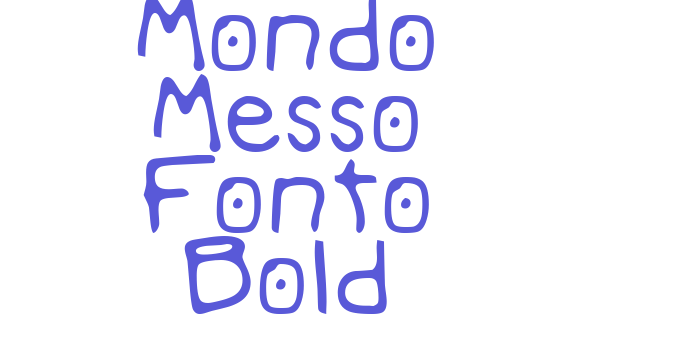 Mondo Messo Fonto Bold Font Download