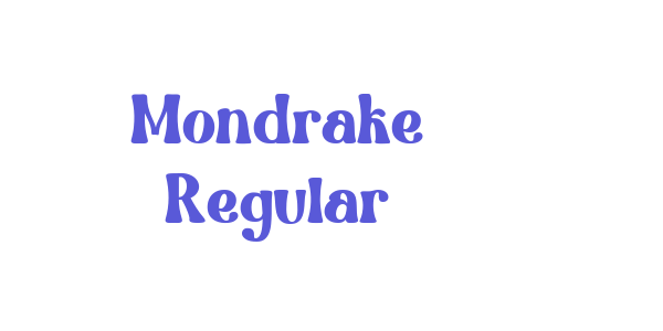 Mondrake Regular font free