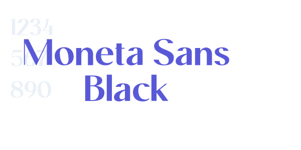 Moneta Sans Black font free