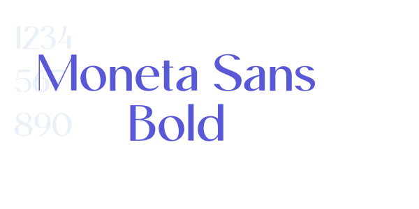 Moneta Sans Bold font free