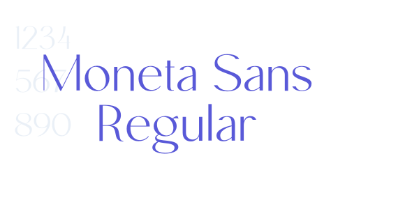 Moneta Sans Regular font free