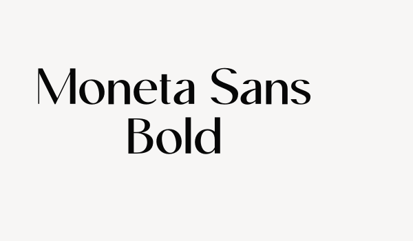 Moneta Sans Bold Font