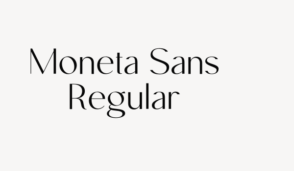 Moneta Sans Regular Font