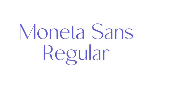 Moneta Sans Regular Font Download