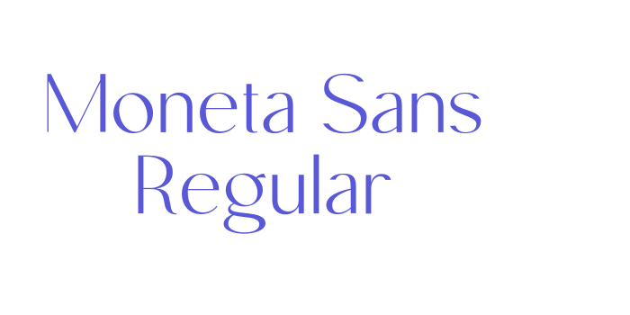 Moneta Sans Regular Font