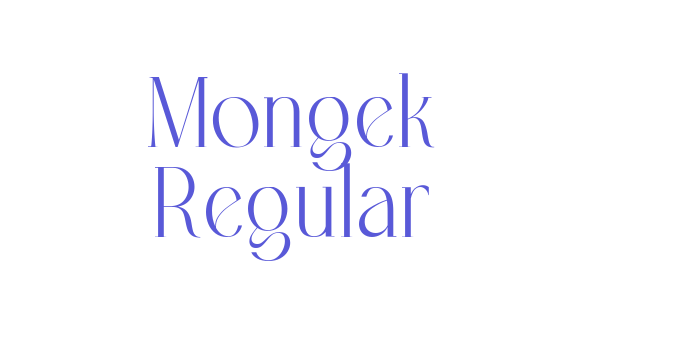 Mongek Regular Font