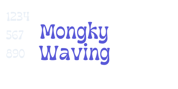 Mongky Waving font free