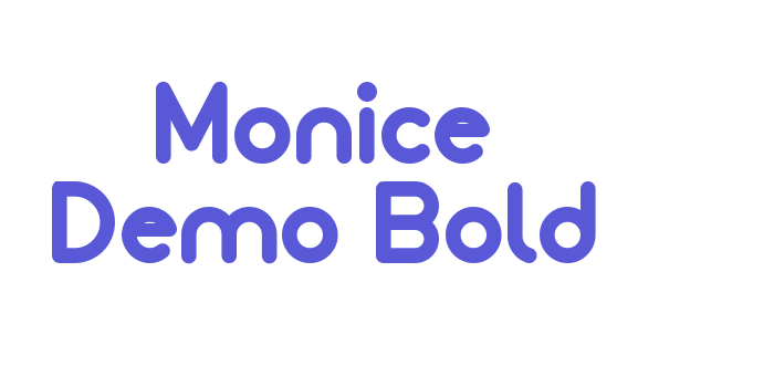 Monice Demo Bold Font