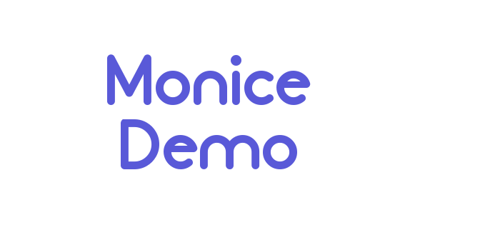 Monice Demo Font