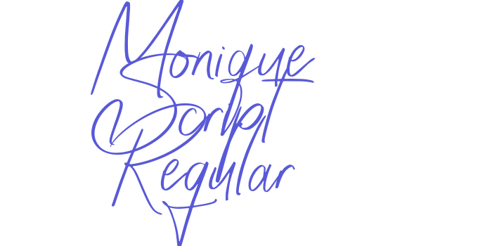 Monique Script Regular Font Download